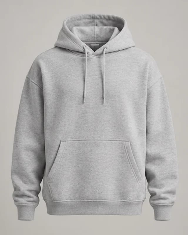 Essential Hoodie Mescla, vista frontal