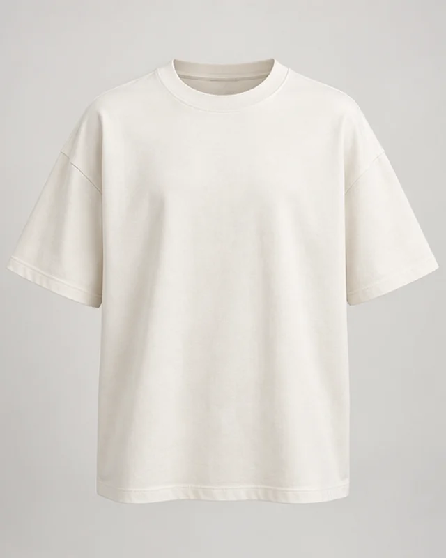 Heavy Cotton Tee Off-white, vista frontal