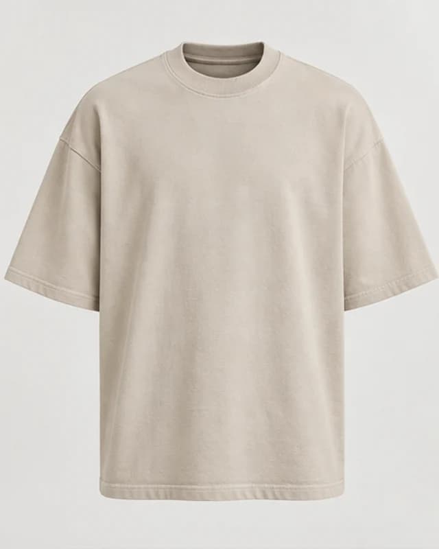 Street Heavy Tee Areia, vista frontal