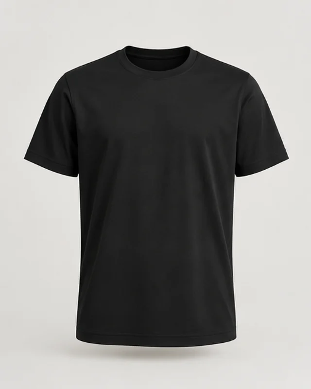 Tech T-Shirt Preto, vista frontal