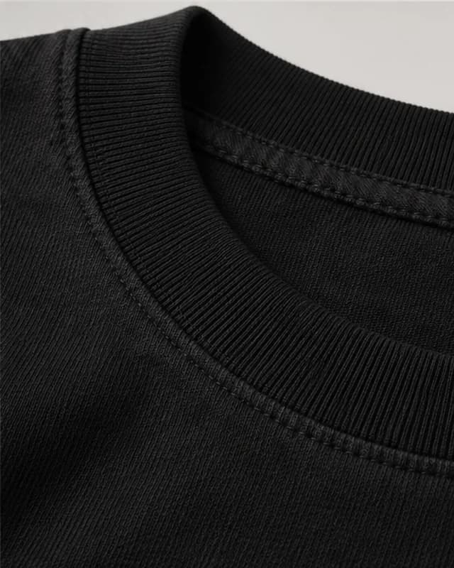Oversized Essential Preto: detalhe do tecido