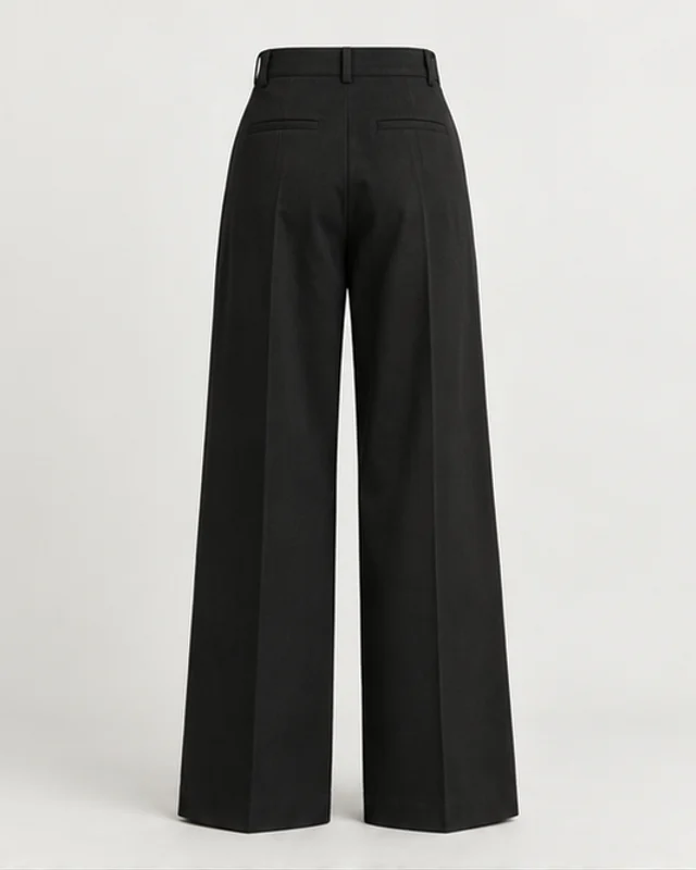 Relaxed Pants Preto: costas