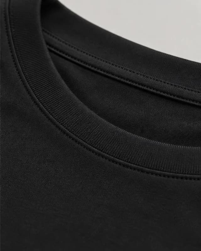 Tech T-Shirt Preto: detalhe do tecido
